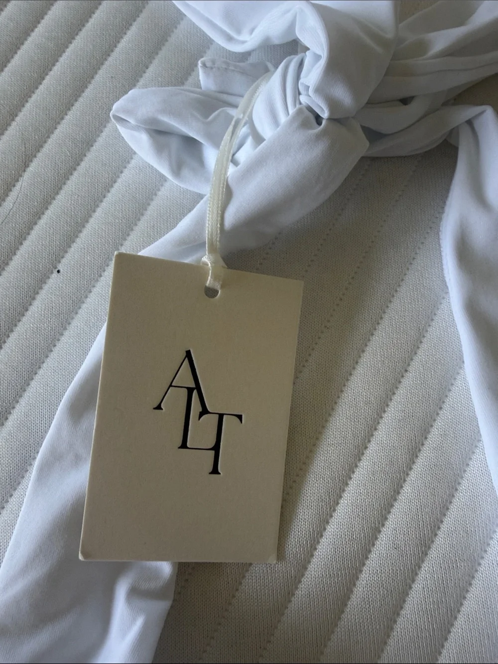 NWT ALT Swim / Celeste Plunge One Piece - White - L - Picture 2 of 4
